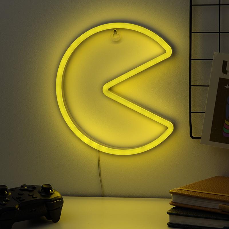 Lampka Neonowa Pac-Man Ścienna