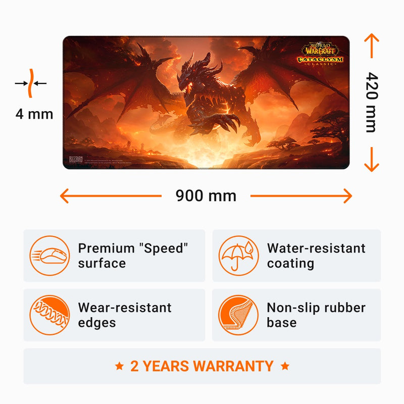 Podkładka pod mysz World of Warcraft – Deathwing (Cataclysm) – zdjęcie 4
