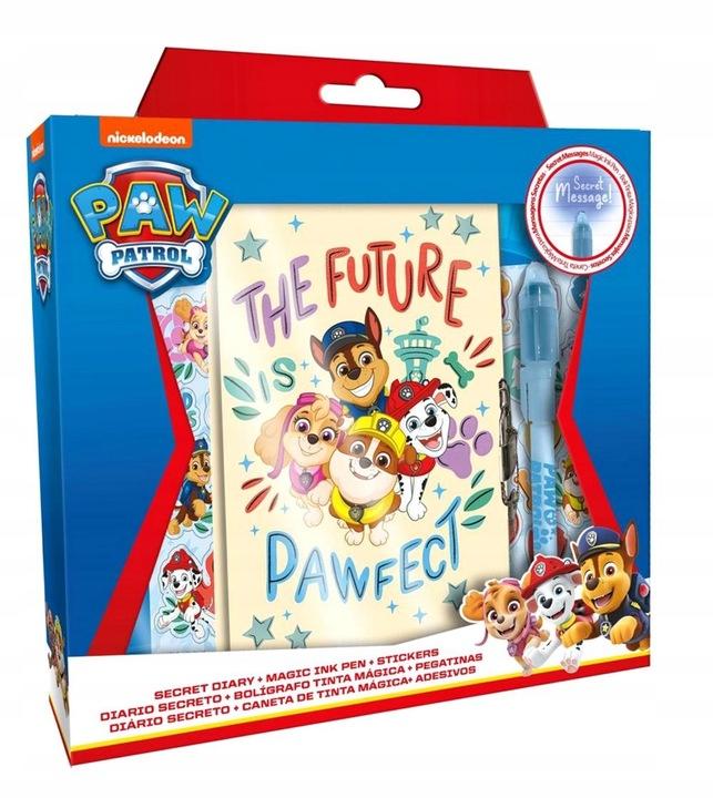 Pamiętnik Psi Patrol z magicznym długopisem