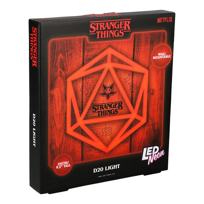 Lampka Neonowa Stranger Things Kostka D20