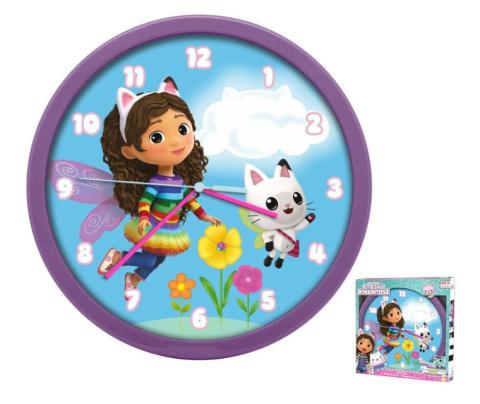 Zegar ścienny Gabby's Dollhouse Koci domek Gabi