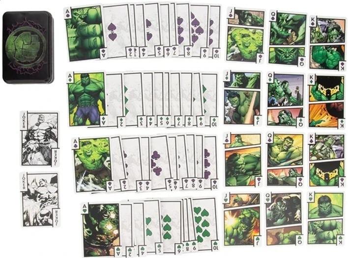 Karty do gry Marvel Hulk w metalowej puszce