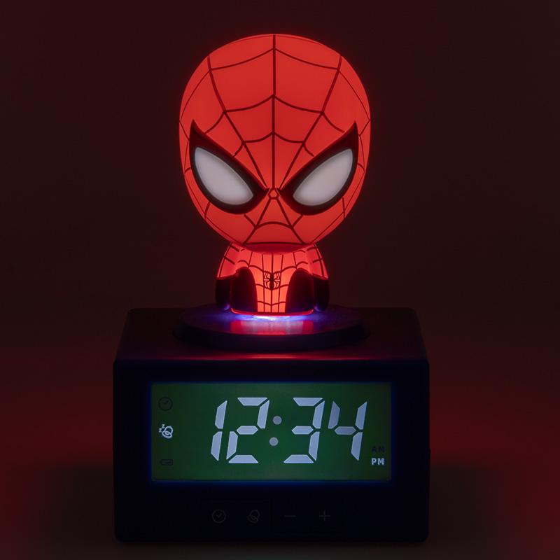 Zegar Marvel Spider-Man Budzik z Lampką