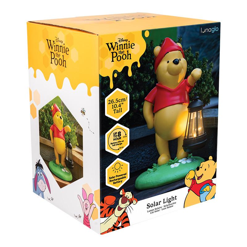 Lampka solarna Disney Kubuś Puchatek Gnom ogrodowy