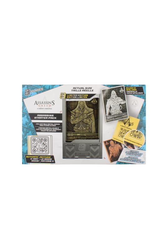 Stojak na telefon i metalowe płytki Assassin's Creed Digiplates