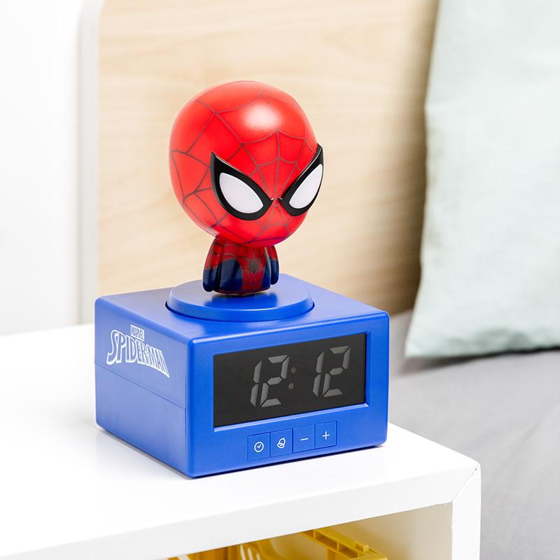 Zegar Marvel Spider-Man Budzik z Lampką