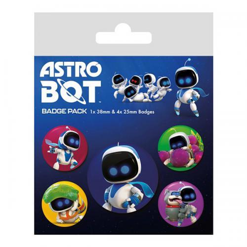 Zestaw przypinek Astro Bot 5 sztuk