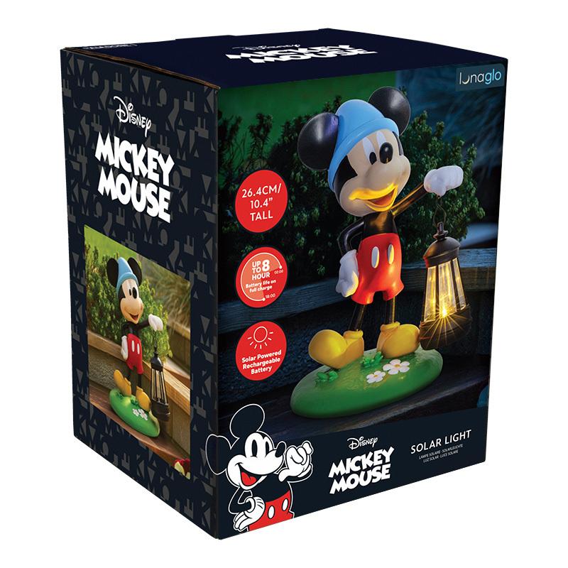 Lampka solarna Disney Myszka Miki Gnom ogrodowy