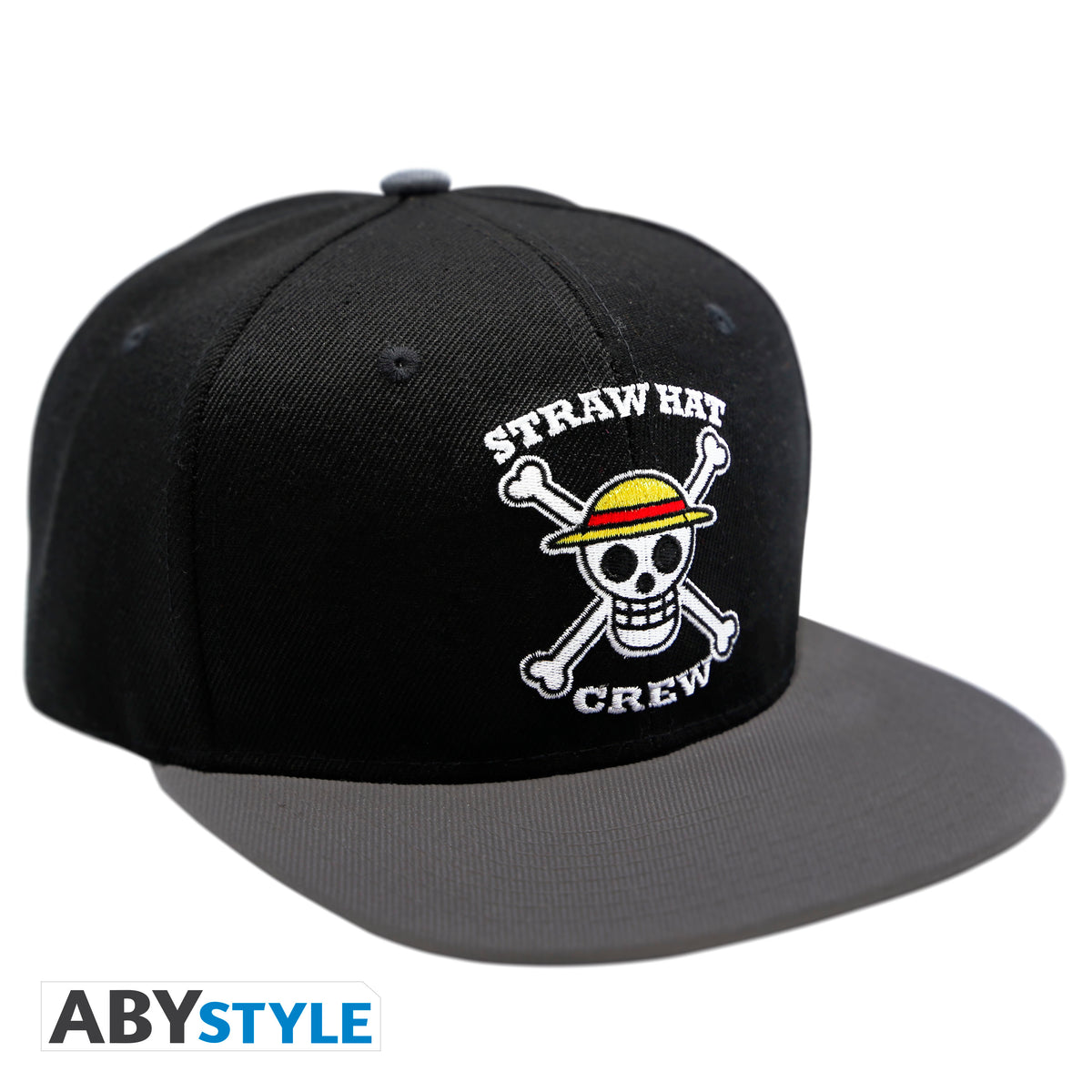 Czapka z daszkiem One Piece z motywem Snapback Cap Black & Grey Skull