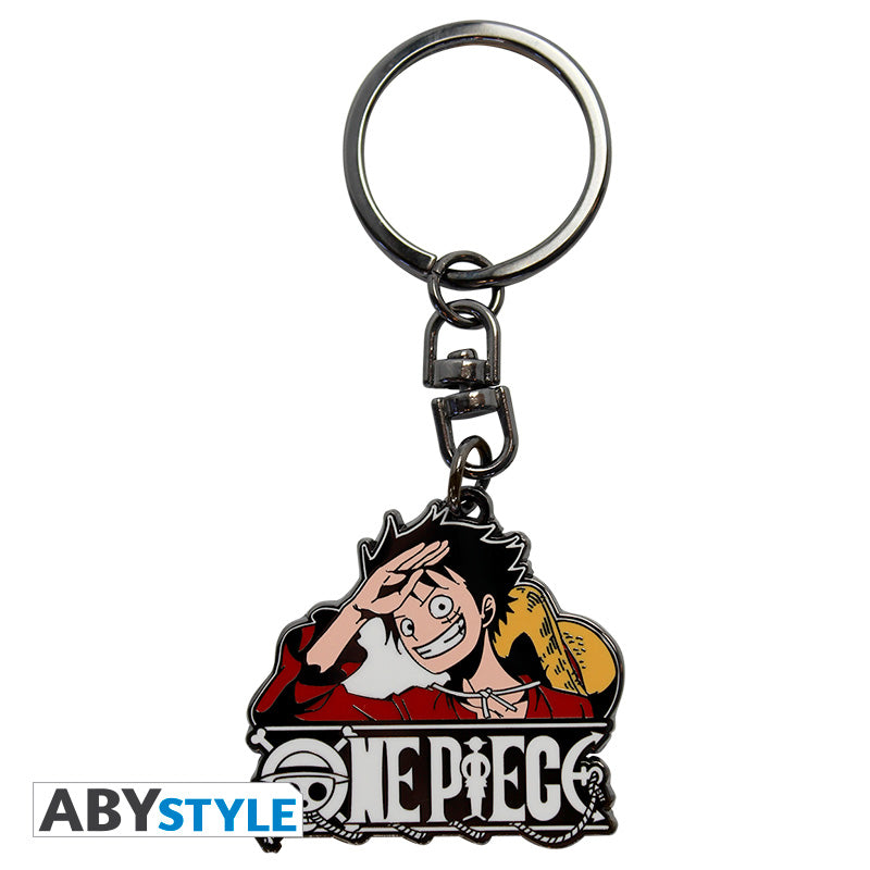 Brelok metalowy One Piece z motywem Luffy World — ujęcie 3
