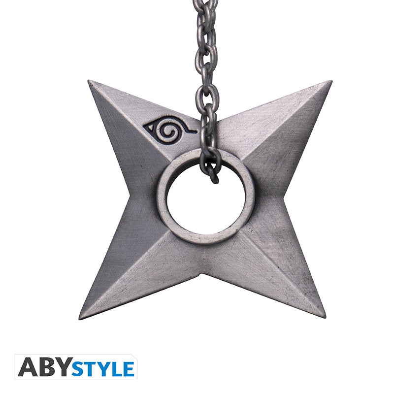 Brelok 3D Naruto z motywem Shuriken Konoha