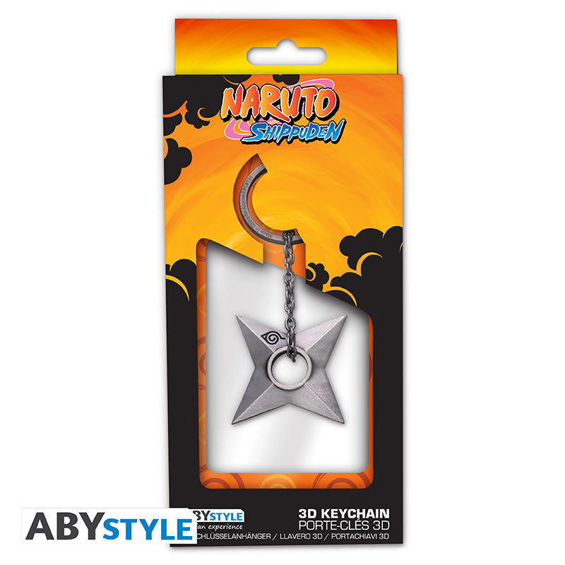 Brelok 3D Naruto z motywem Shuriken Konoha — ujęcie 4