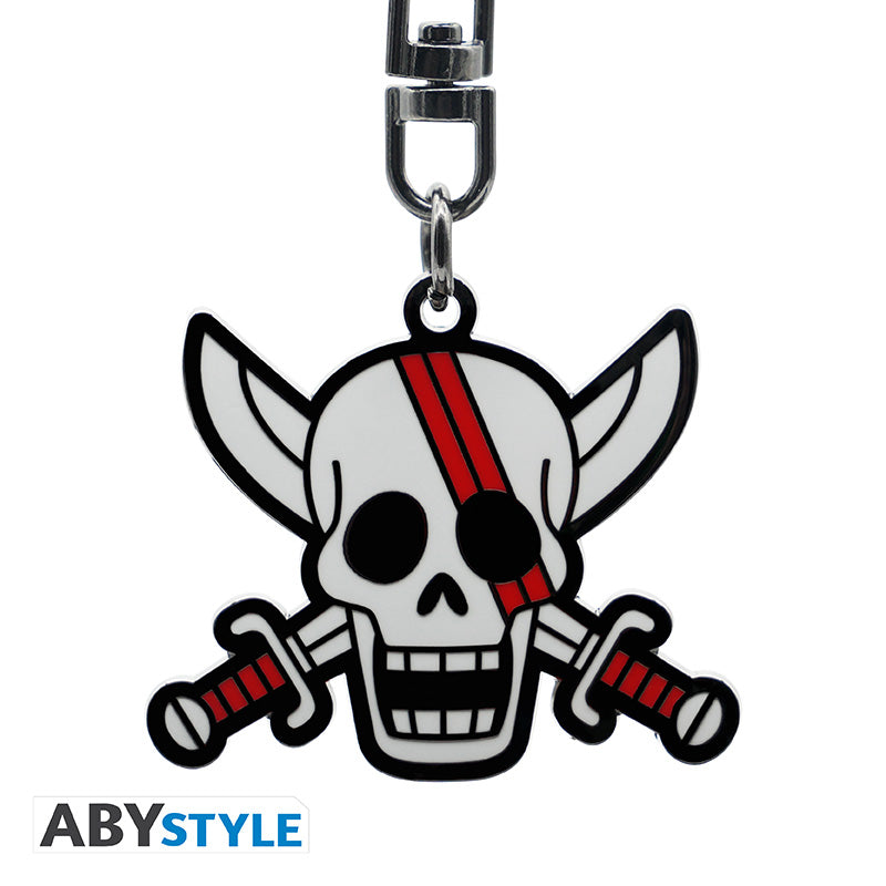 Brelok metalowy One Piece z motywem Skull Shanks