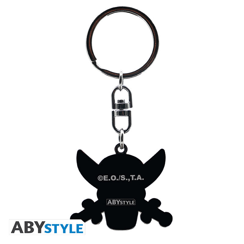 Brelok metalowy One Piece z motywem Skull Shanks — ujęcie 3