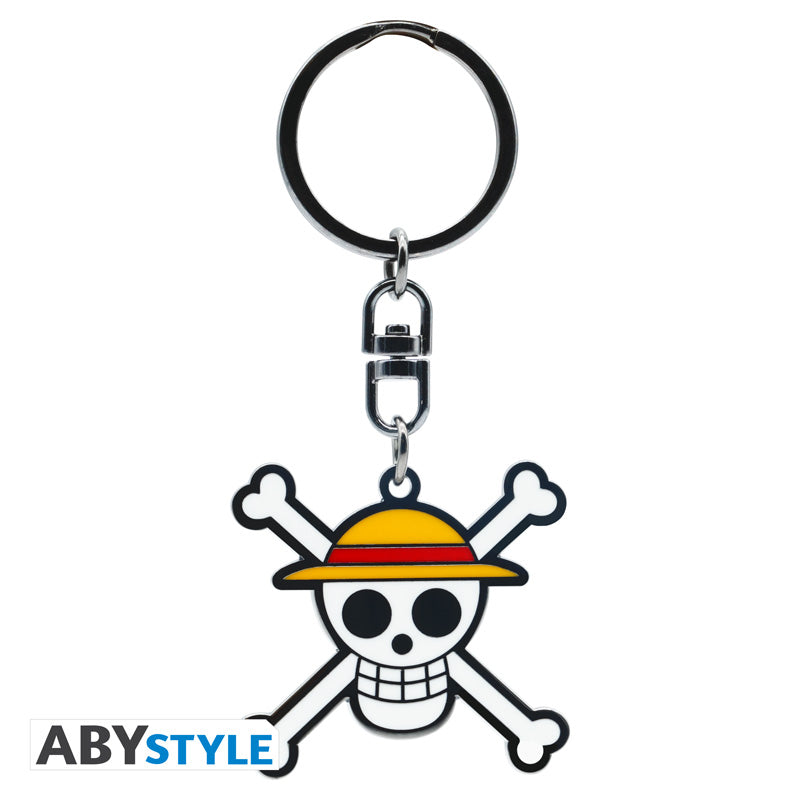 Brelok metalowy One Piece z motywem Skull Luffy — ujęcie 2