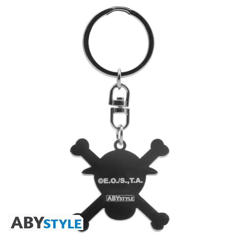 Brelok metalowy One Piece z motywem Skull Luffy — ujęcie 3