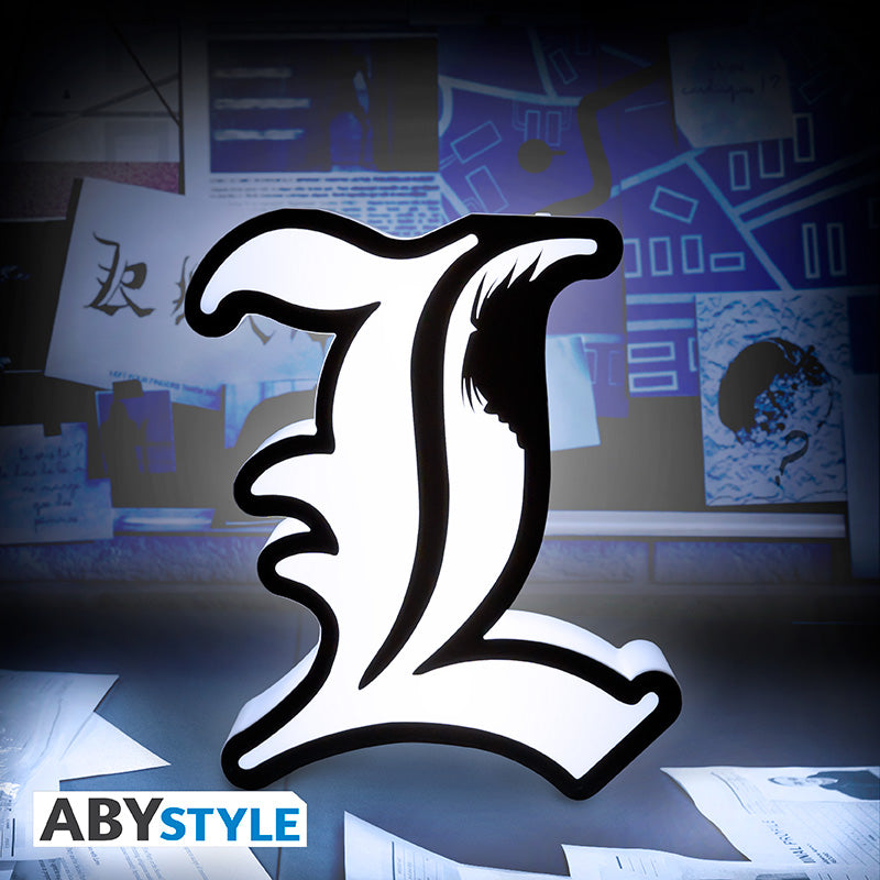 Lampka 2D Death Note z motywem L — ujęcie 2
