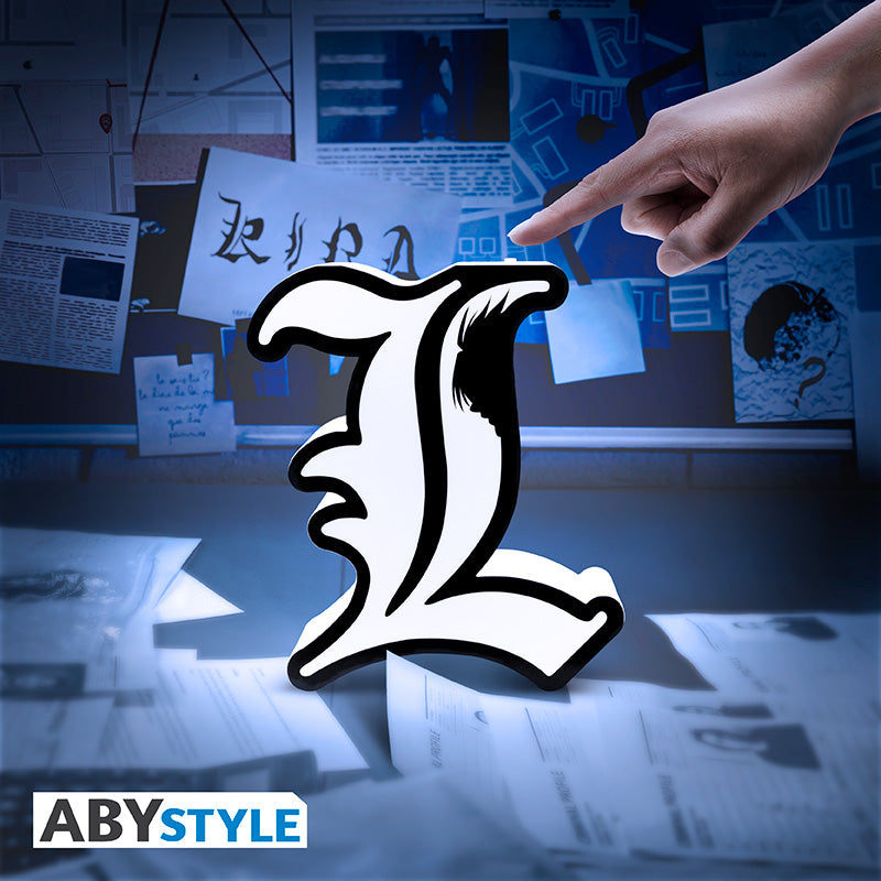 Lampka 2D Death Note z motywem L — ujęcie 3