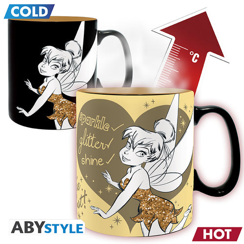 Kubek zmieniający kolor Disney z motywem Tinkerbell Sparkle