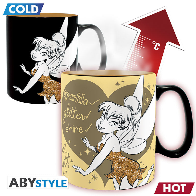 Kubek zmieniający kolor Disney z motywem Tinkerbell Sparkle