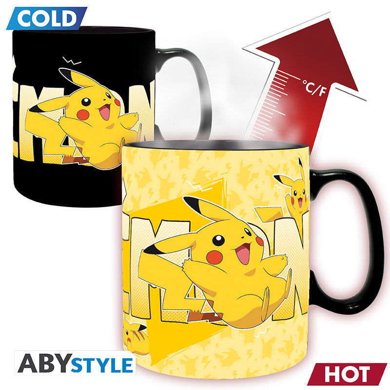 Kubek zmieniający kolor Pokémon z motywem Pikachu