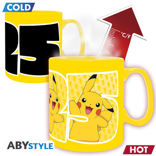 Kubek zmieniający kolor Pokémon z motywem Pikachu 25