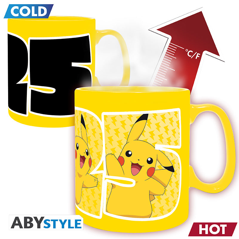 Kubek zmieniający kolor Pokémon z motywem Pikachu 25