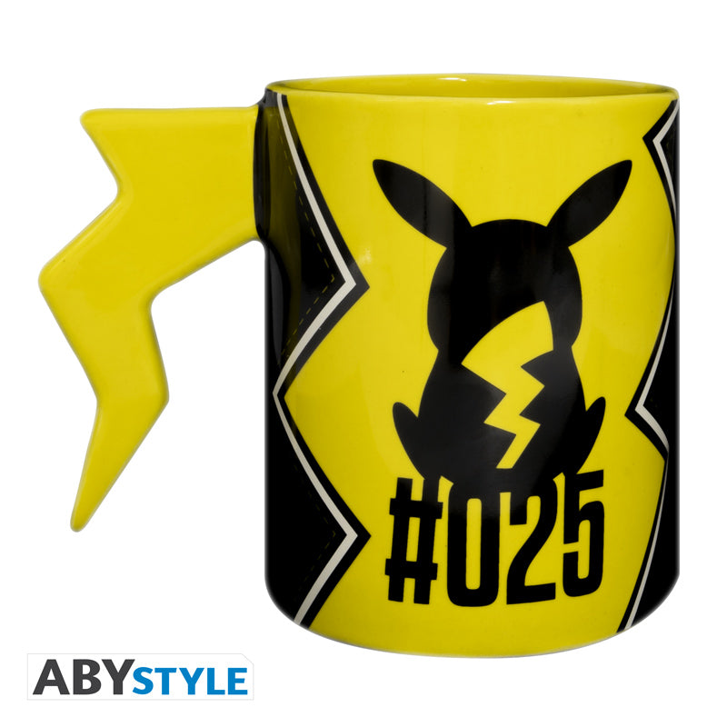 Kubek 3D Pokémon z motywem handle Pikachu lightening bolt — ujęcie 2