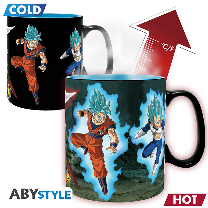 Kubek zmieniający kolor Dragon Ball z motywem SaiyansvsBlack carx2