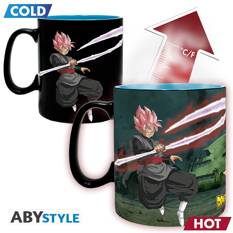 Kubek zmieniający kolor Dragon Ball z motywem SaiyansvsBlack carx2 — ujęcie 2