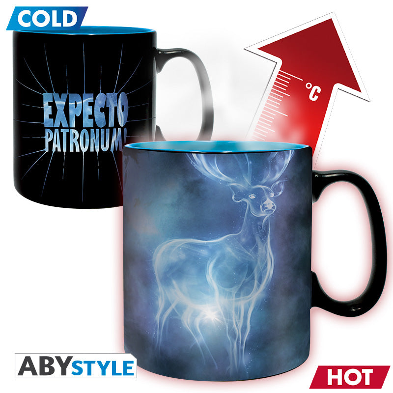 Kubek zmieniający kolor Harry Potter z motywem Patronus