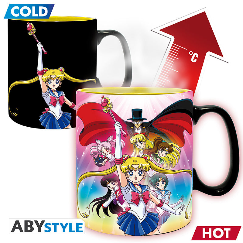 Kubek zmieniający kolor Sailor Moon z motywem Group