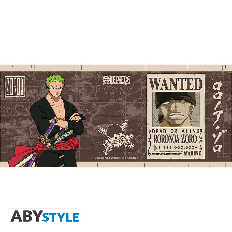 Kubek One Piece z motywem Zoro Wanted — ujęcie 3