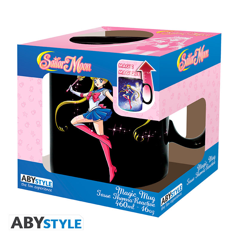 Kubek zmieniający kolor Sailor Moon z motywem Sailor & Chibi — ujęcie 4
