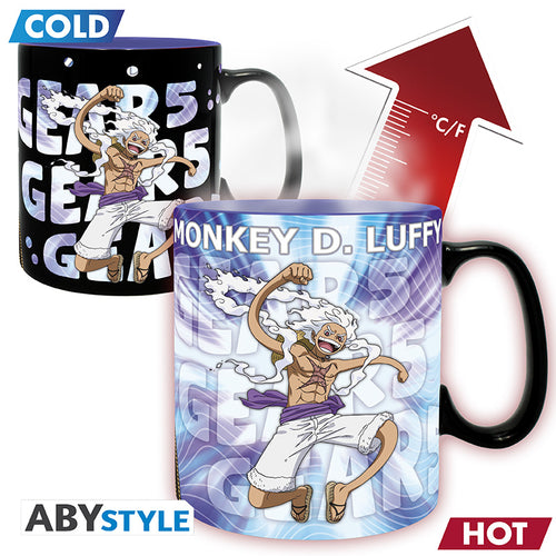 Kubek zmieniający kolor One Piece z motywem Gear 5th