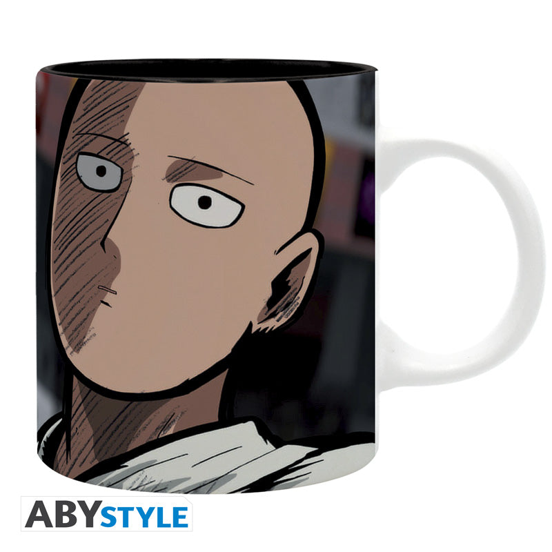 Kubek One Punch Man z motywem poważny Saitama