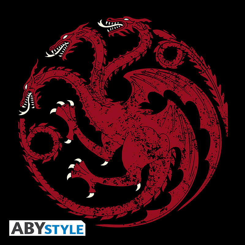 Koszulka Gra o Tron z motywem herb Targaryenów, ujęcie 2