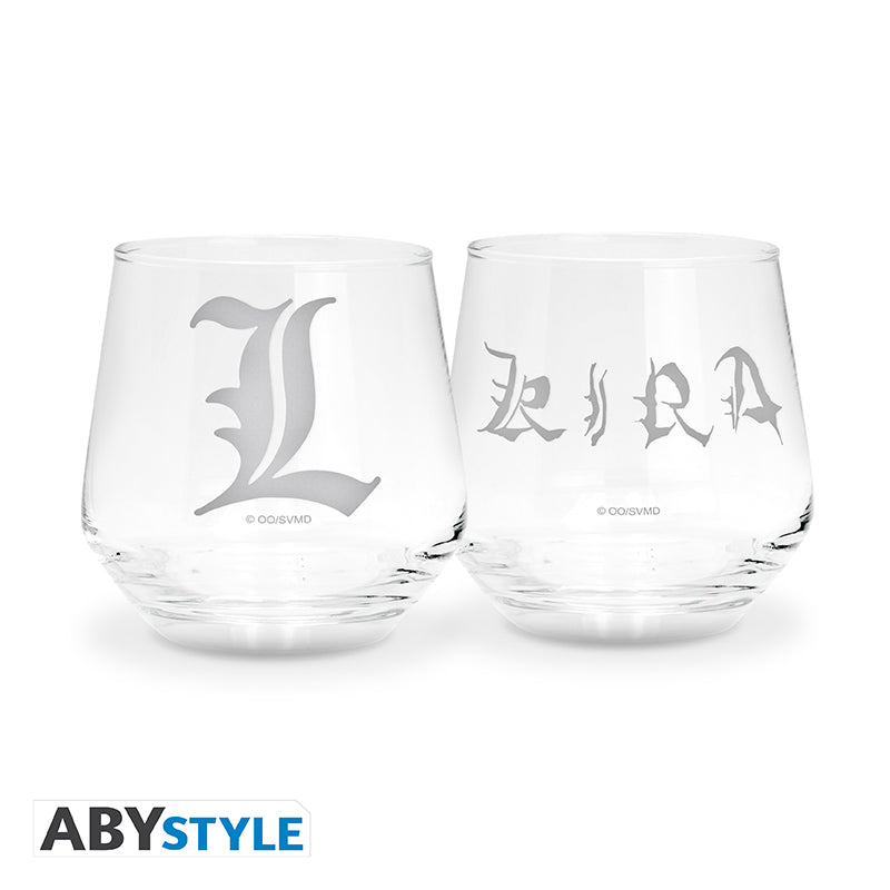Zestaw 2 szklanek Death Note z motywem Kira & L — ujęcie 2