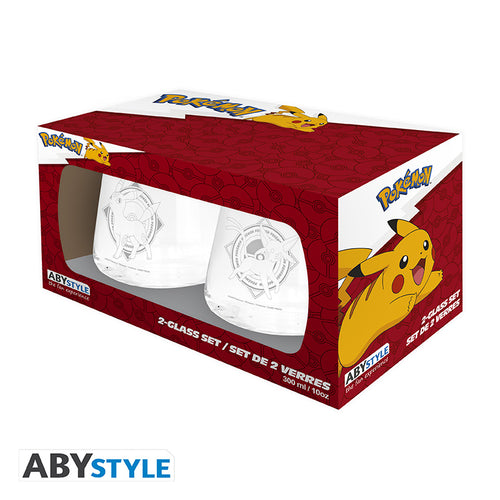 Zestaw 2 szklanek Pokémon z motywem Espeon & Umbreon