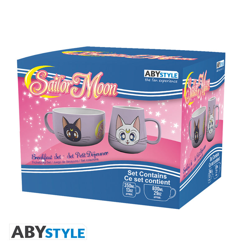 Zestaw śniadaniowy Sailor Moon z motywem Luna & Artemis — ujęcie 2
