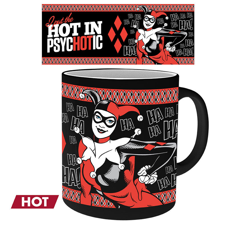 Kubek zmieniający kolor DC Comics z motywem Harley Quinn, ujęcie 2