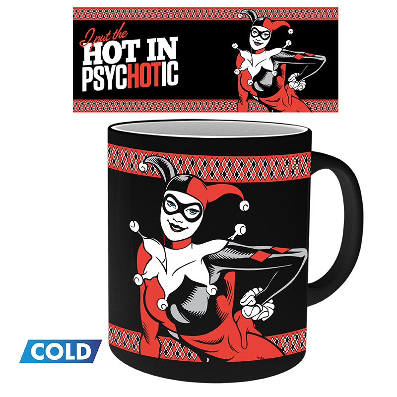 Kubek zmieniający kolor DC Comics z motywem Harley Quinn, ujęcie 3