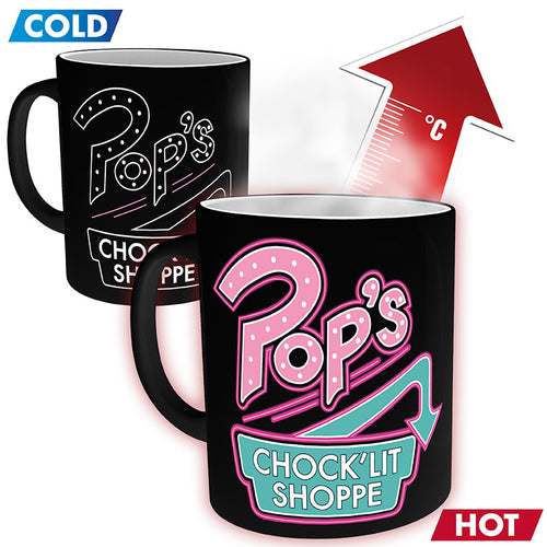 Kubek zmieniający kolor Riverdale z motywem bar Pop's