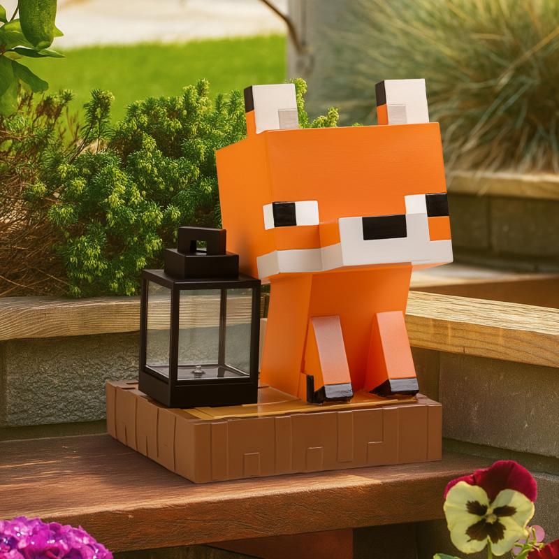 Lampka solarna Minecraft Lis z lampionem