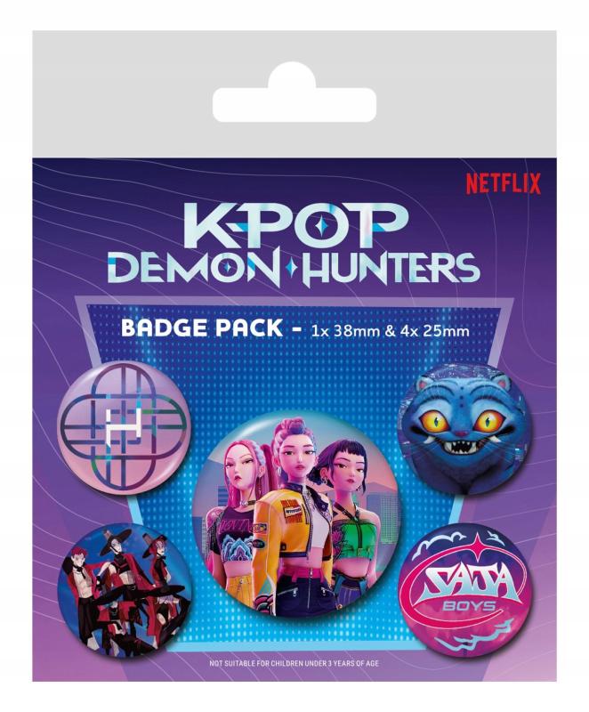 Zestaw przypinek K-POP Demon Hunters 5 sztuk