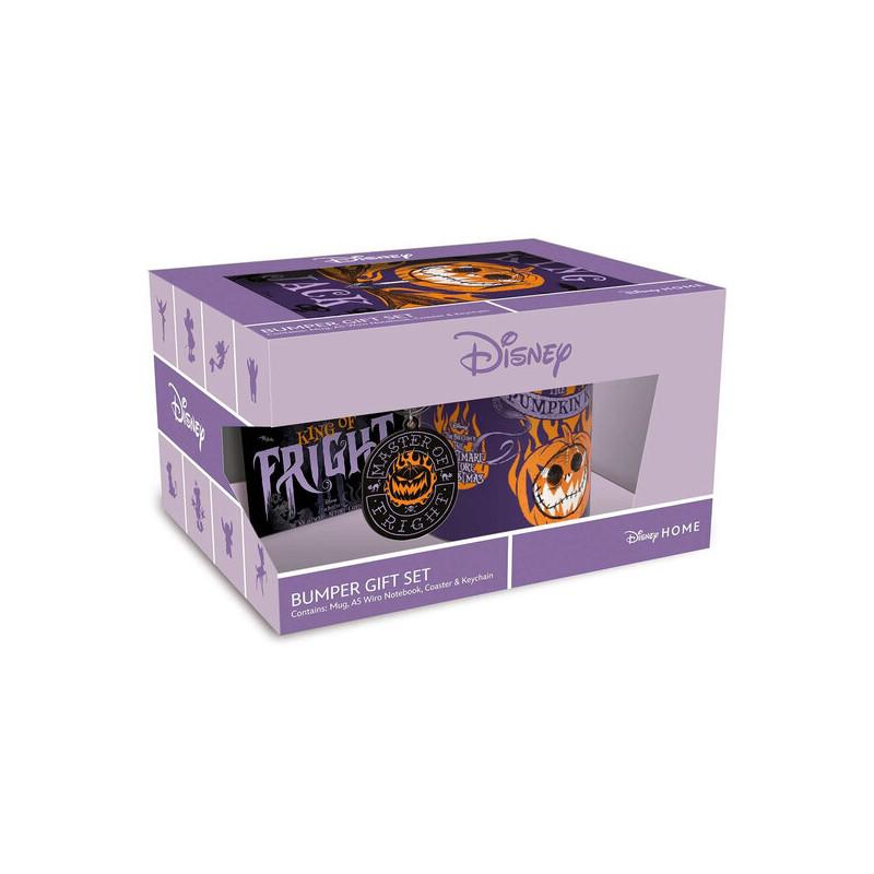 Zestaw prezentowy Miasteczko Halloween kubek podkładka brelok notatnik