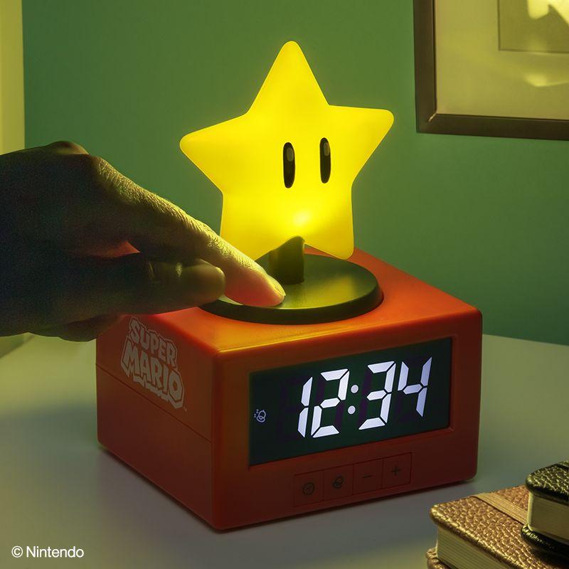Zegar Super Mario Super Star Budzik z Alarmem