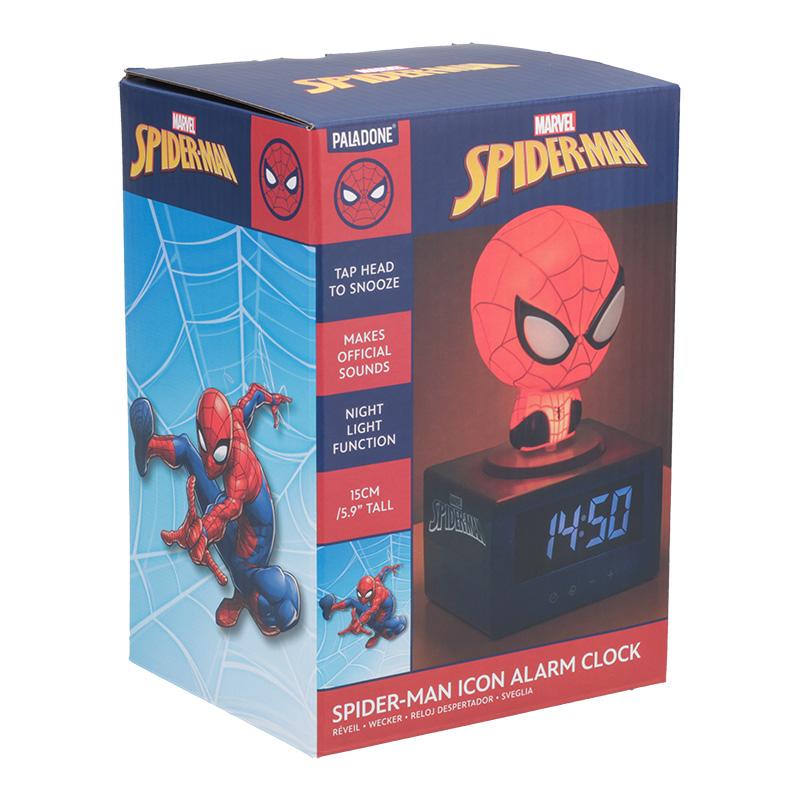Zegar Marvel Spider-Man Budzik z Lampką