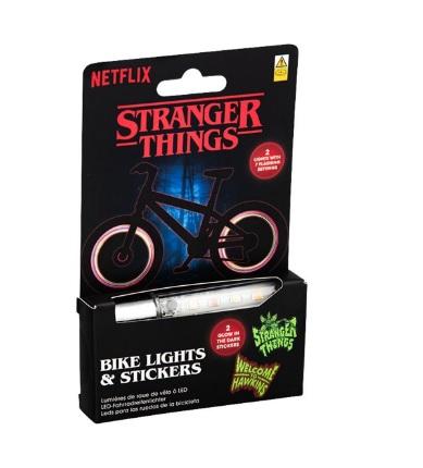 Lampki rowerowe LED Stranger Things 5 zestaw z naklejkami