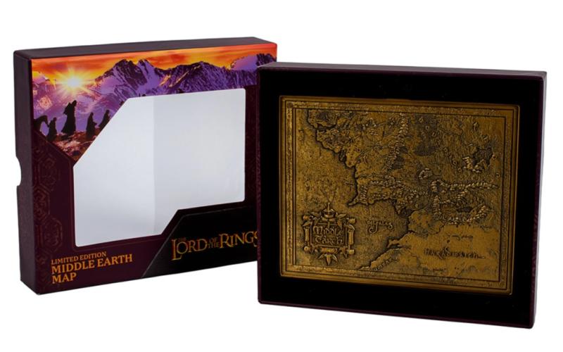 Ozdoba Władca Pierścieni Mapa Śródziemia Metalowa